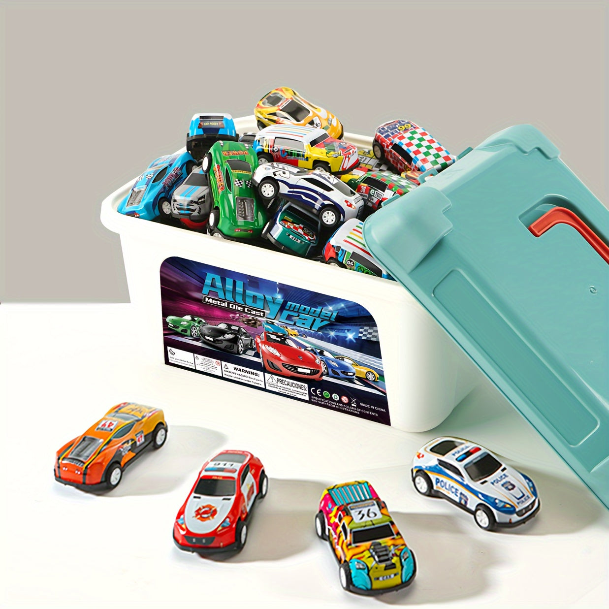 20/30/50pcs Metal Toy Car Set with Ramp Function and Storage Box - Assorted Colors, Ideal Gift for Boys and Girls Ages 3+, Perfect for Birthday, Christmas, Halloween, Thanksgiving