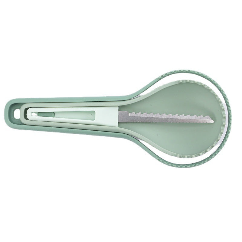 Fruit Digger Foldable Three-piece Melon And Fruit Separator Pumpkin Carver To Take The Meat Platter Tool Fruit Digger