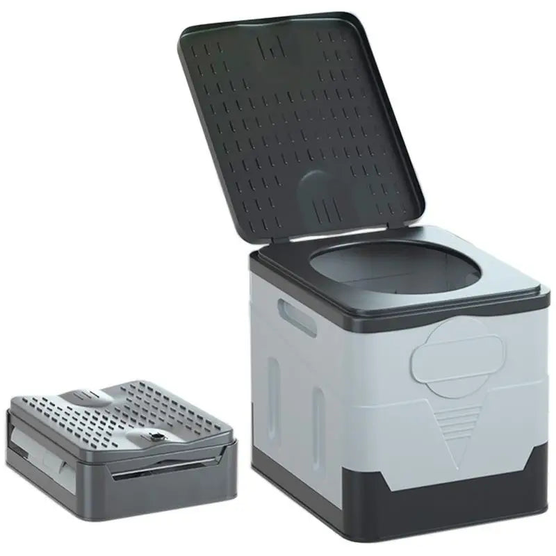 Portable Folding Toilet for Outdoor Camping Potty for Adult Self-Driving Travel Emergency Toilet for Kid Cover Design Seat Toilt