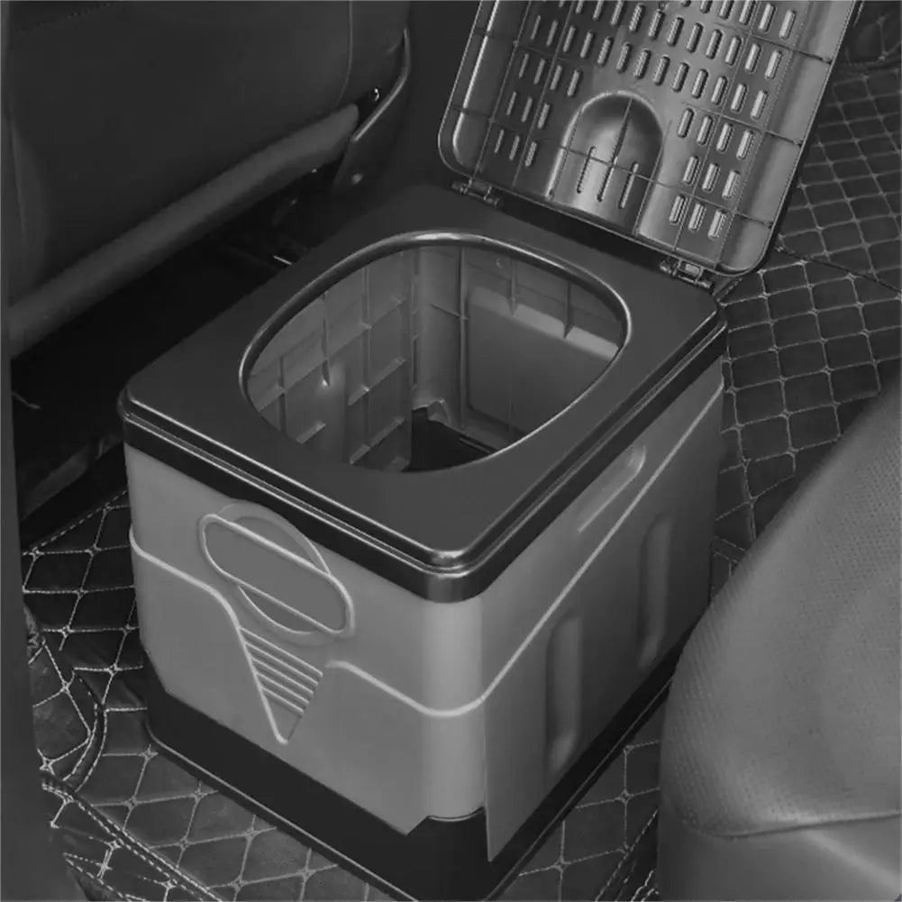 Portable Folding Toilet for Outdoor Camping Potty for Adult Self-Driving Travel Emergency Toilet for Kid Cover Design Seat Toilt