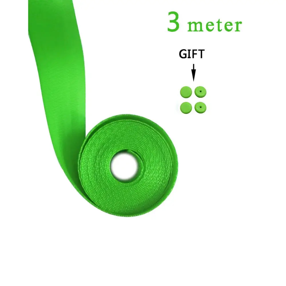 Green 3M-30M Personalized Modification Car Seat Belt Webbing Universal Car Child Safety Belt Car Accessories