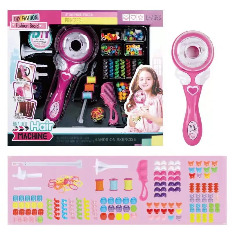 Magical Electric Hair Braider Automatic DIY Hairstyle Braiding Machine Twist Knitting Roll Toys Hair Styling Girls Child Gifts
