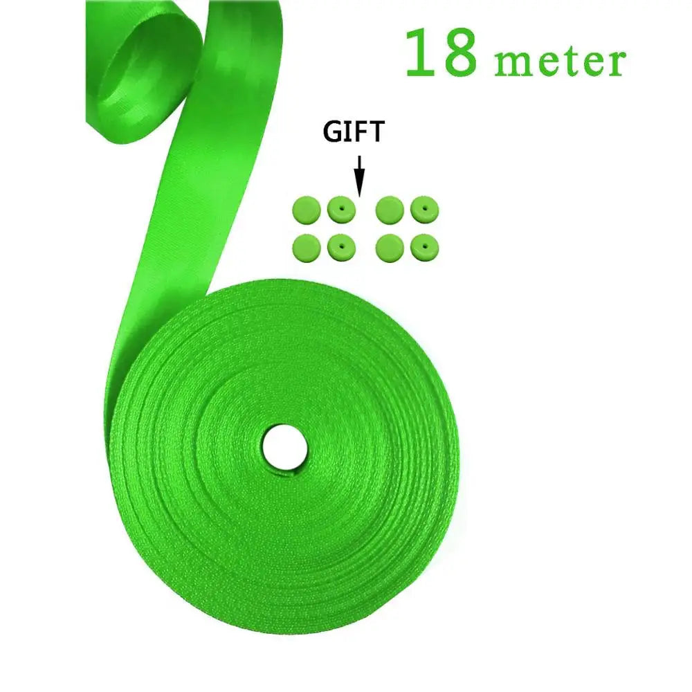 Green 3M-30M Personalized Modification Car Seat Belt Webbing Universal Car Child Safety Belt Car Accessories