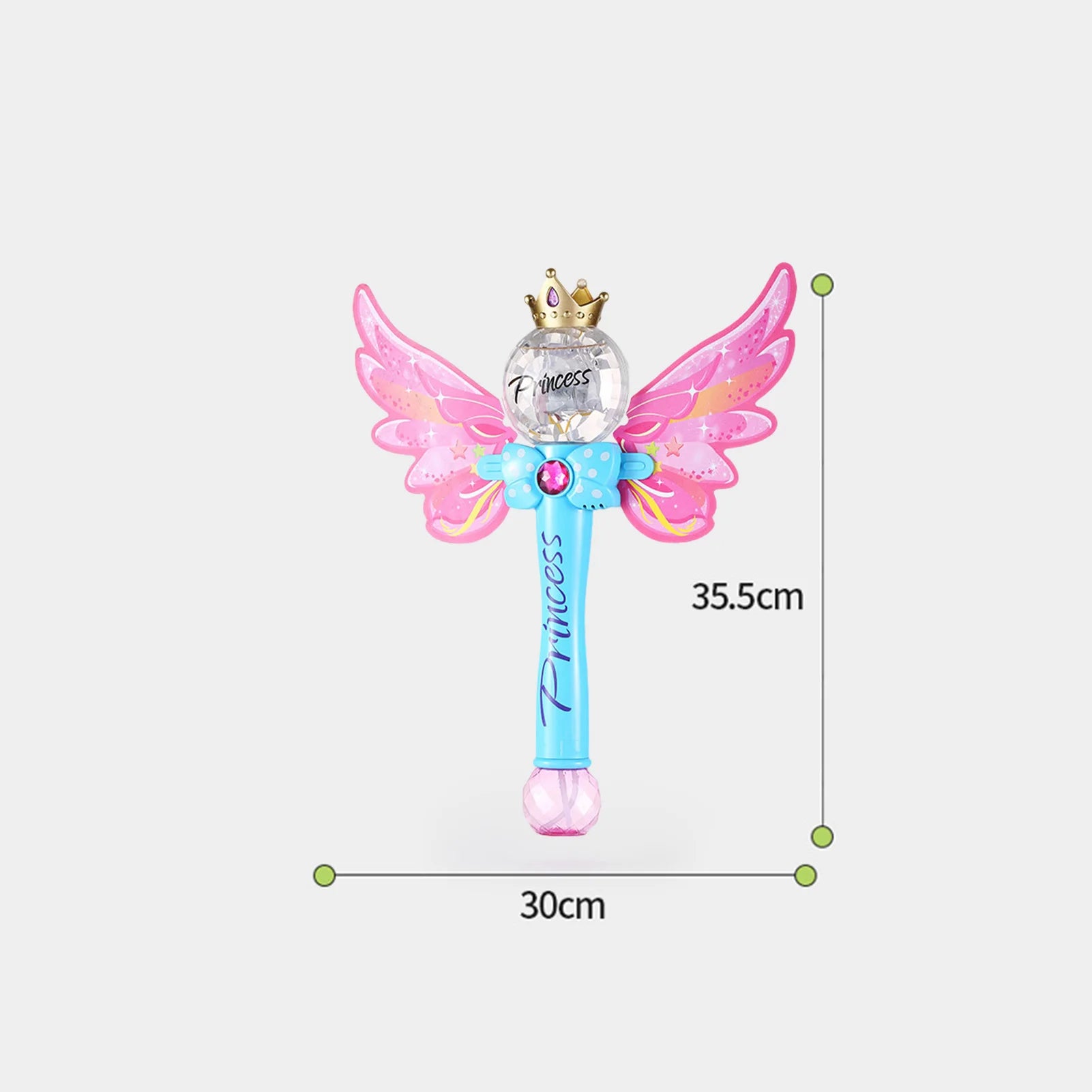 Pink Magic Wand Bubble Machine Automatic Bubble Blower Electric Music Lighting Soap BubbleToy For Children Gift