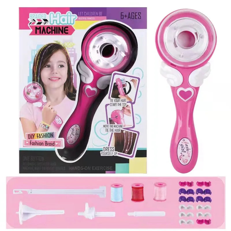 Magical Electric Hair Braider Automatic DIY Hairstyle Braiding Machine Twist Knitting Roll Toys Hair Styling Girls Child Gifts