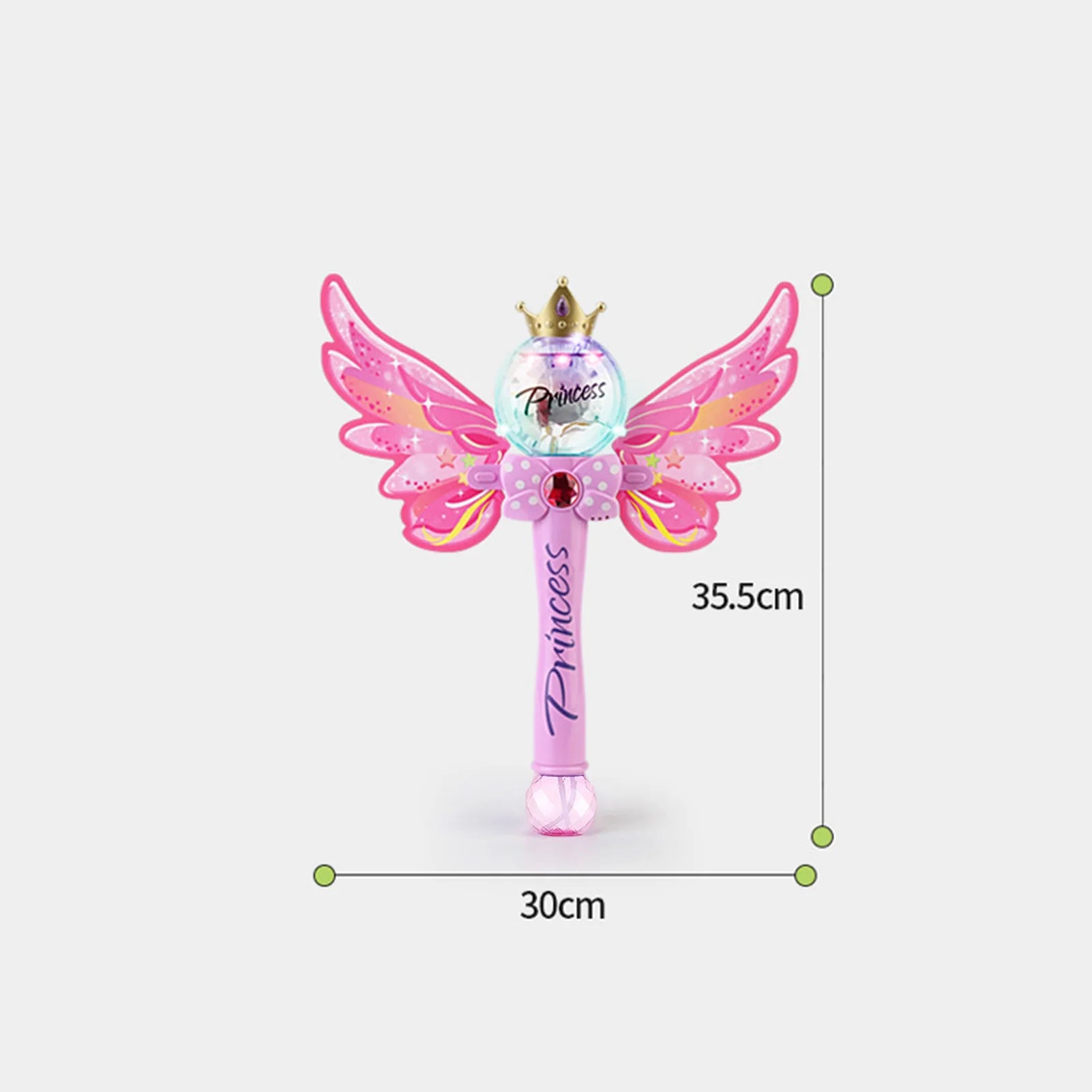 Pink Magic Wand Bubble Machine Automatic Bubble Blower Electric Music Lighting Soap BubbleToy For Children Gift