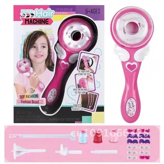 Magical Electric Hair Braider Automatic DIY Hairstyle Braiding Roll Styling Hair Twist Knitting Machine Girls Toys Child Gifts