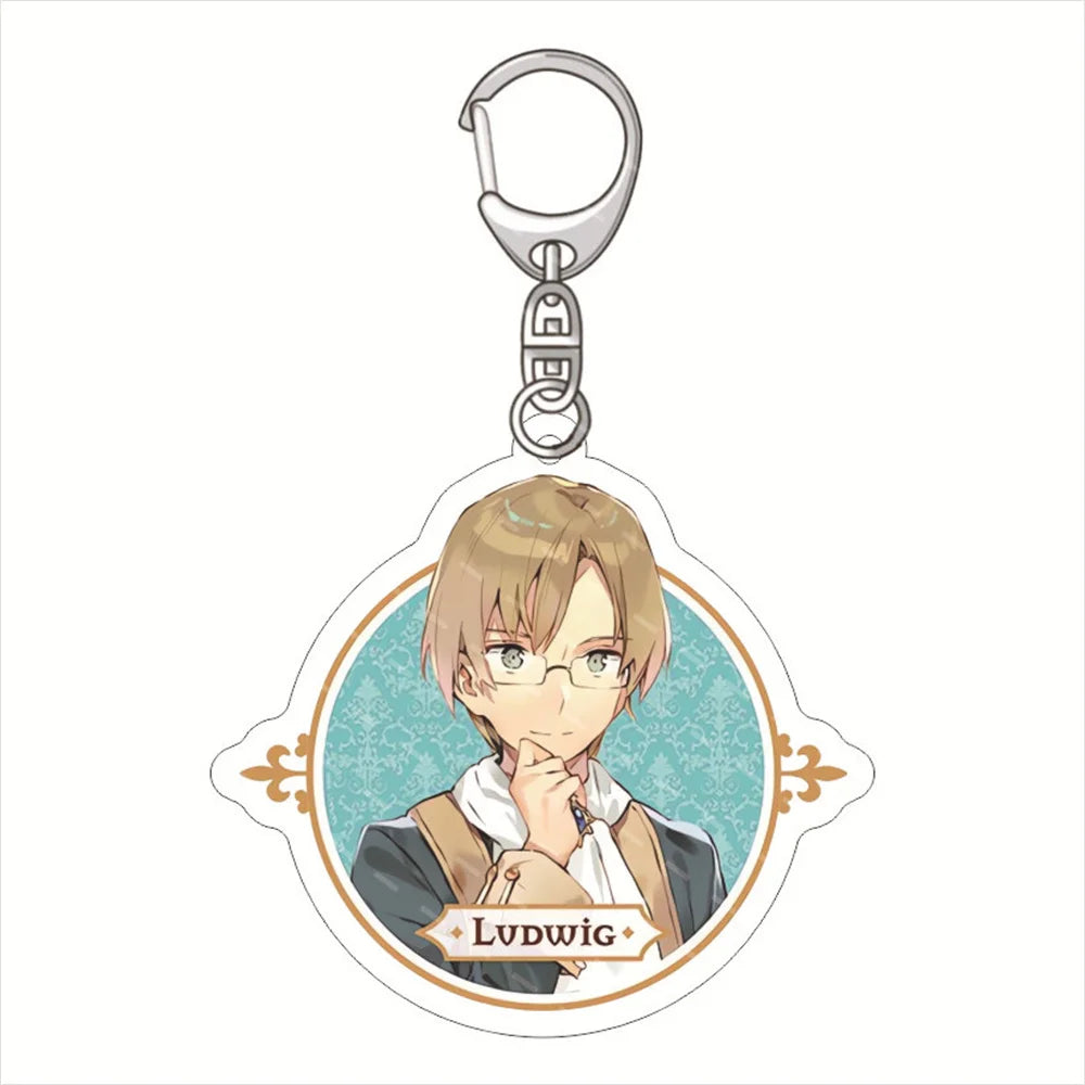 Cartoon Anime The Magical Revolution of the Reincarnated Princess Keychain Doll MagiRevo Acrylic Keyring Pendant for Child Gift