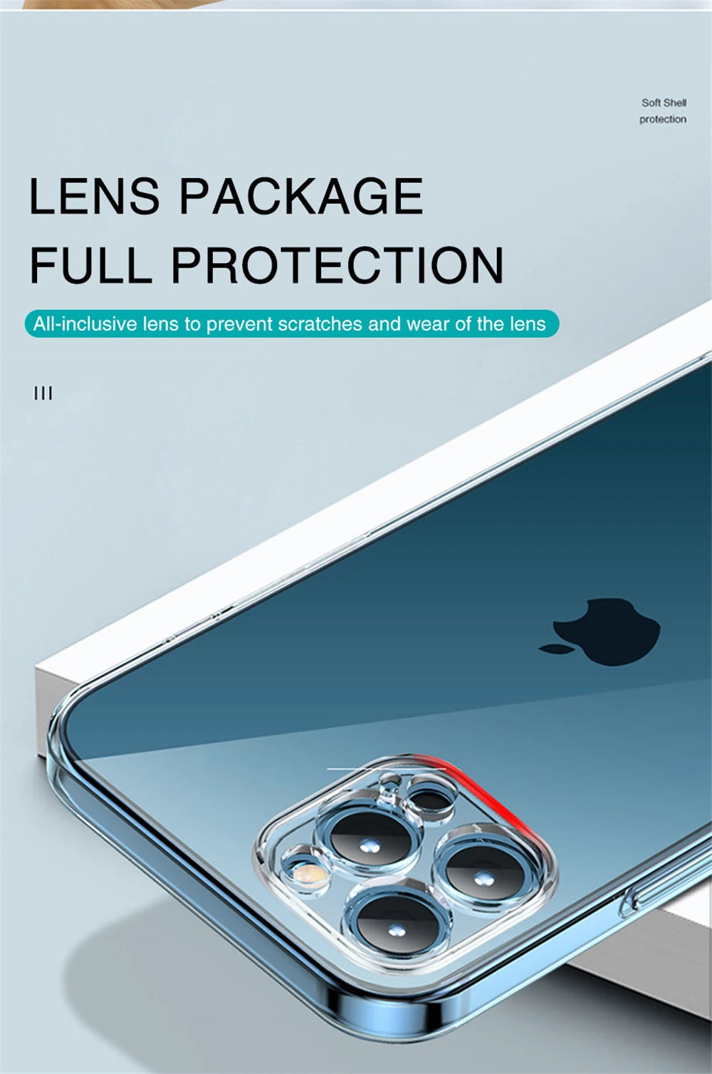 Clear Phone Case For iPhone 11 12 13 14 15 16 Pro Max Case Silicone Soft Cover For iPhone 13 Mini X XS Max XR 8 Plus Back Cover
