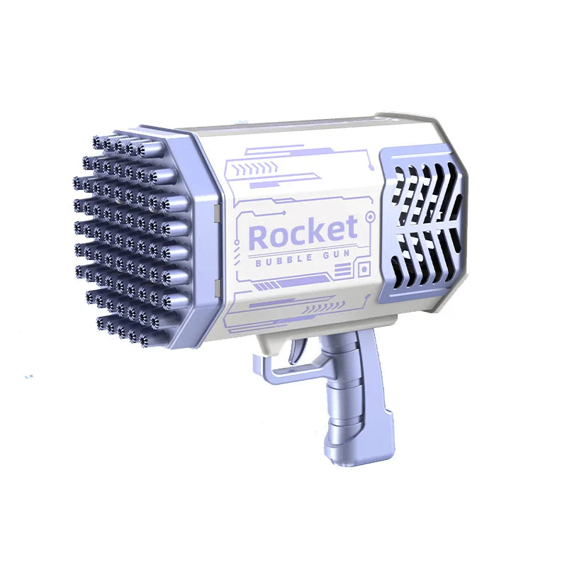 Bubble Gun LED Light Electric Rocket Bubbles Machine Automatic Magic Soap Children Outdoor Toys Wedding Party Kids Pompero Toys