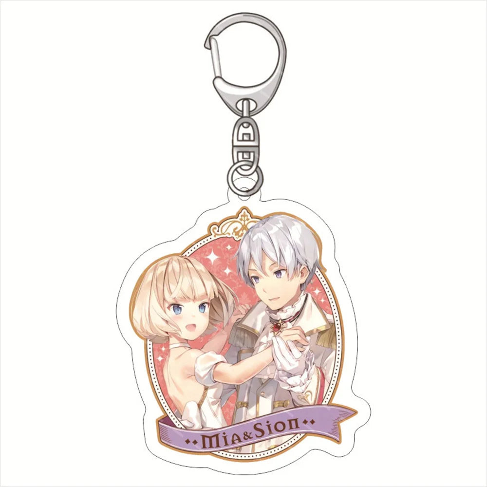 Cartoon Anime The Magical Revolution of the Reincarnated Princess Keychain Doll MagiRevo Acrylic Keyring Pendant for Child Gift