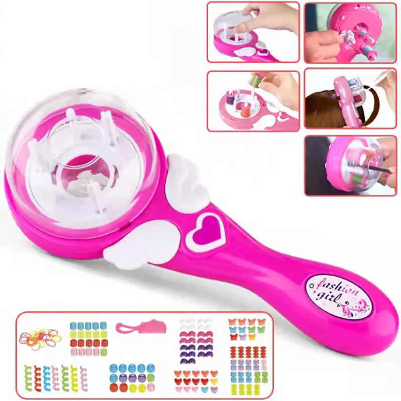 Magical Electric Hair Braider Automatic DIY Hairstyle Braiding Machine Twist Knitting Roll Toys Hair Styling Girls Child Gifts