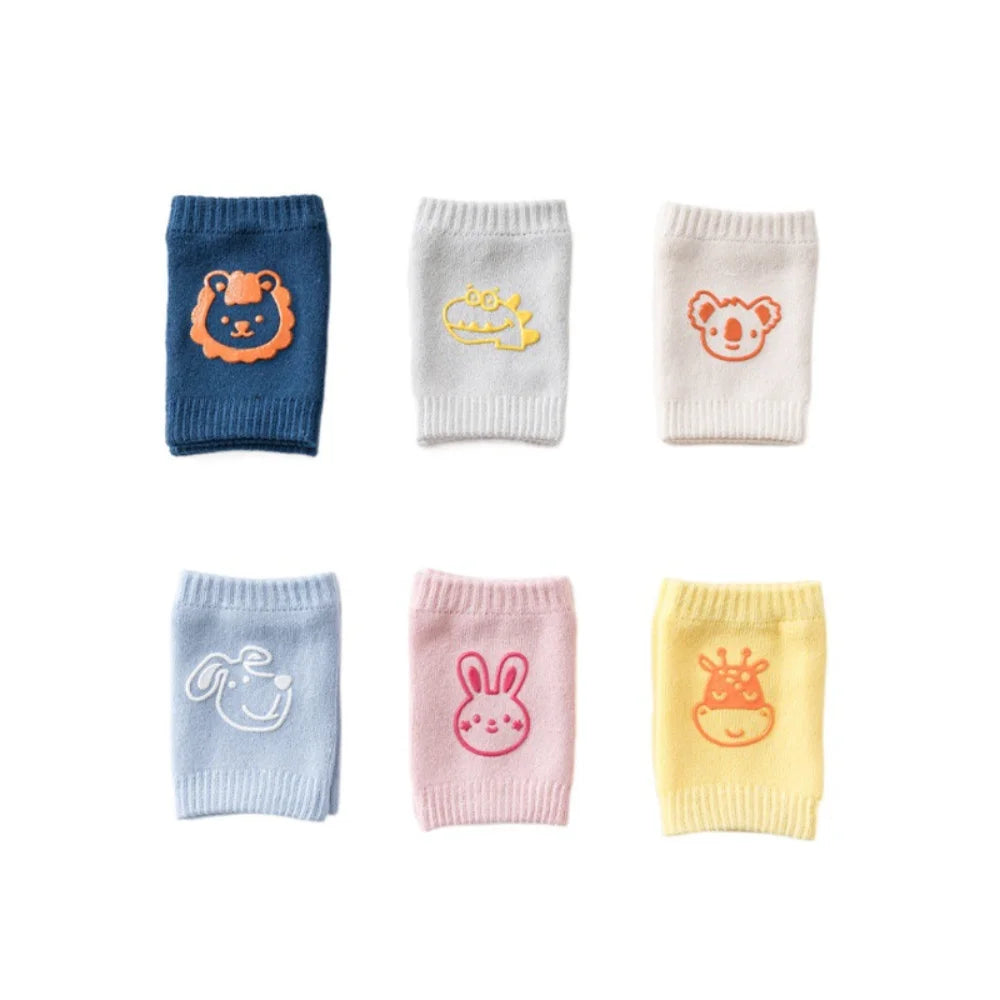 Unisex Baby Toddlers Kneepads Crawling Anti-Slip Knee Elbow Pads Infants Toddlers Protector Safety Kneepad Leg Warmer Socks