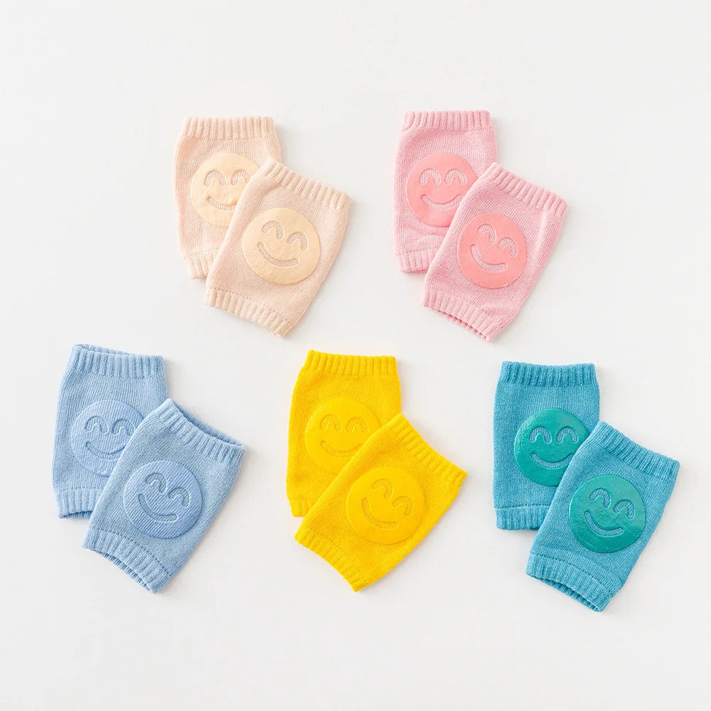 Unisex Baby Toddlers Kneepads Crawling Anti-Slip Knee Elbow Pads Infants Toddlers Protector Safety Kneepad Leg Warmer Socks
