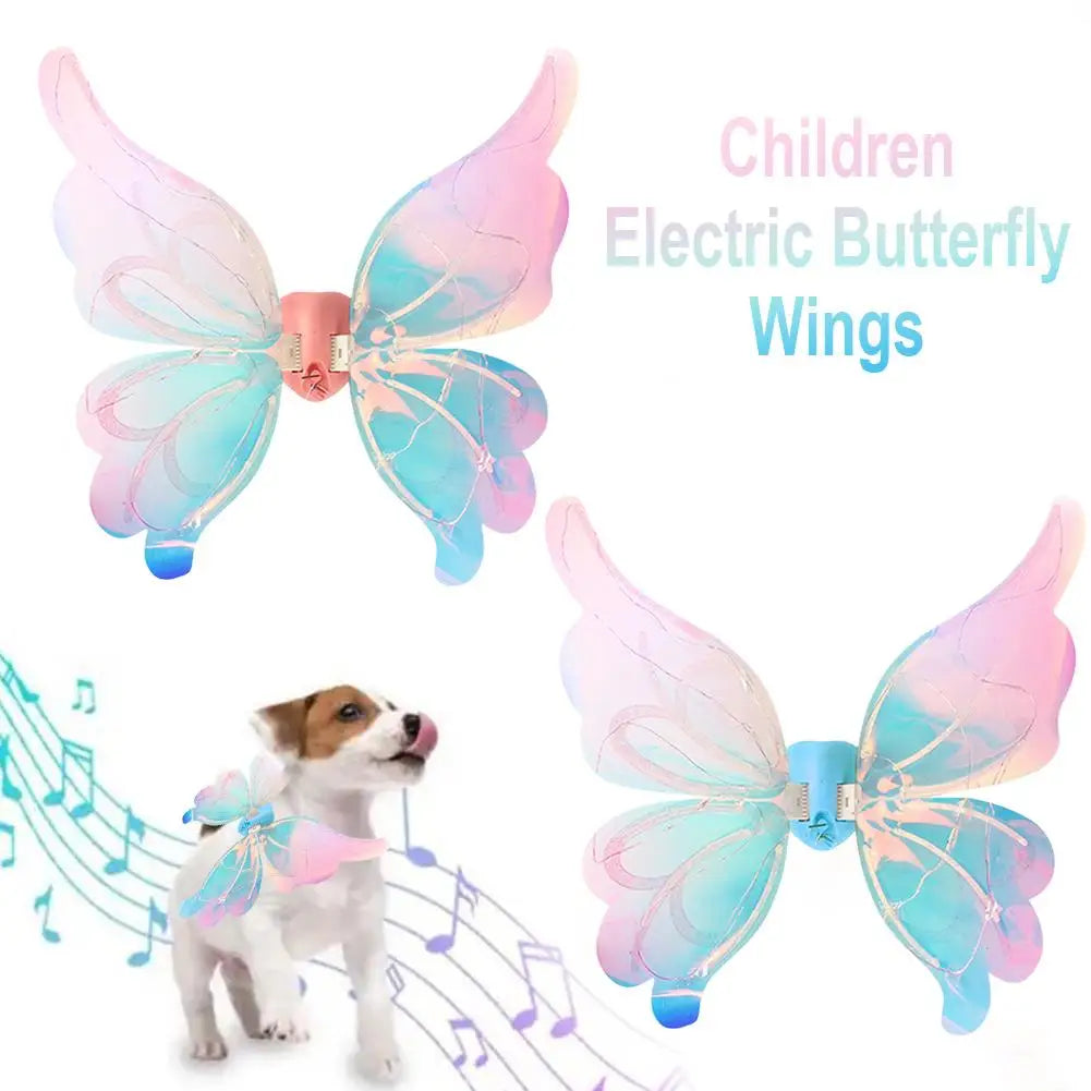 Halloween Children Electric Wings Elf Wings Costume Magic Led Bats Wing Cosplay Dress Up For Kids Cats Dogs Q5e0