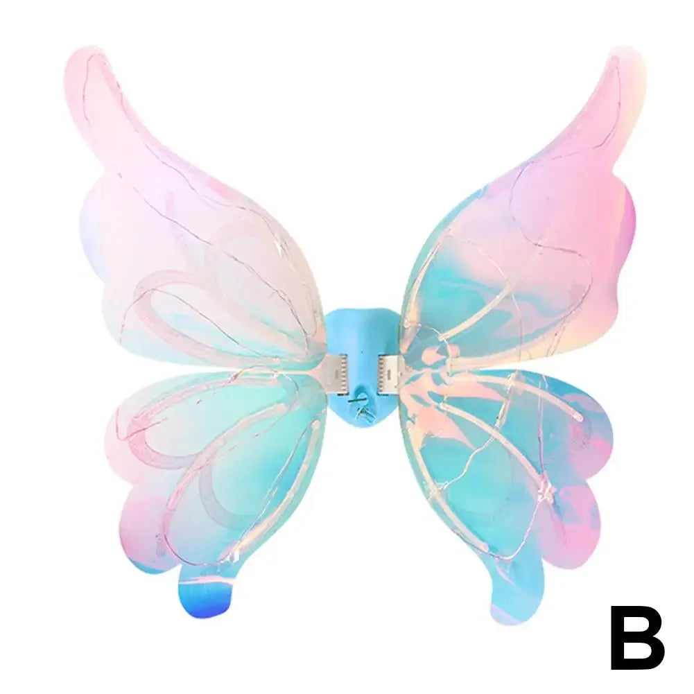 Halloween Children Electric Wings Elf Wings Costume Magic Led Bats Wing Cosplay Dress Up For Kids Cats Dogs Q5e0