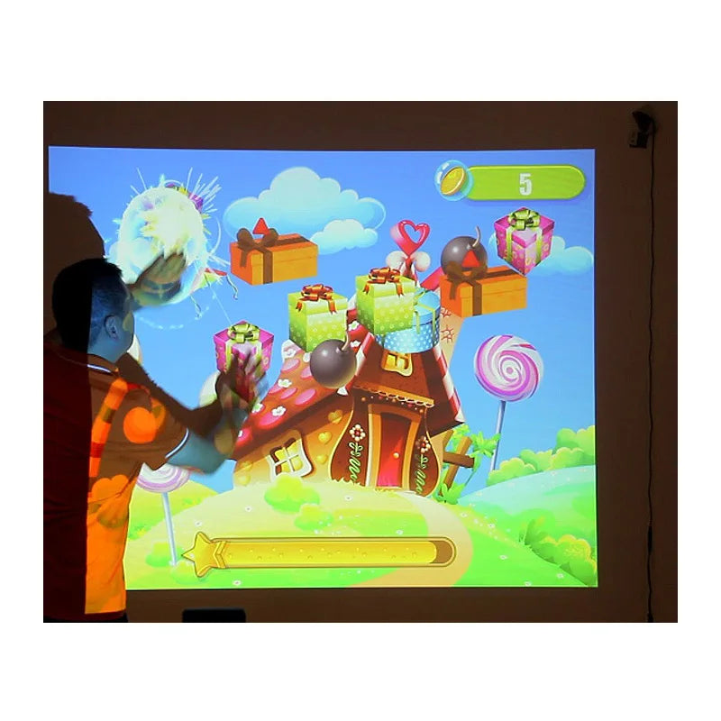 VR Kids Fun Zone AR Magic Ball Interactive Projection Wall Game AR Children Interactive Projector Games