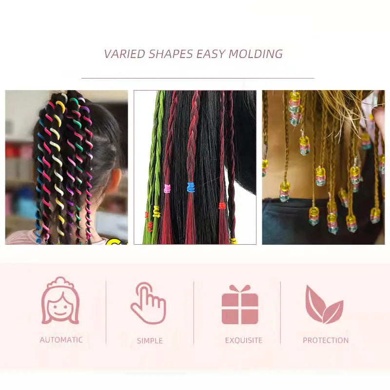 Magical Electric Hair Braider Automatic DIY Hairstyle Braiding Machine Twist Knitting Roll Toys Hair Styling Girls Child Gifts