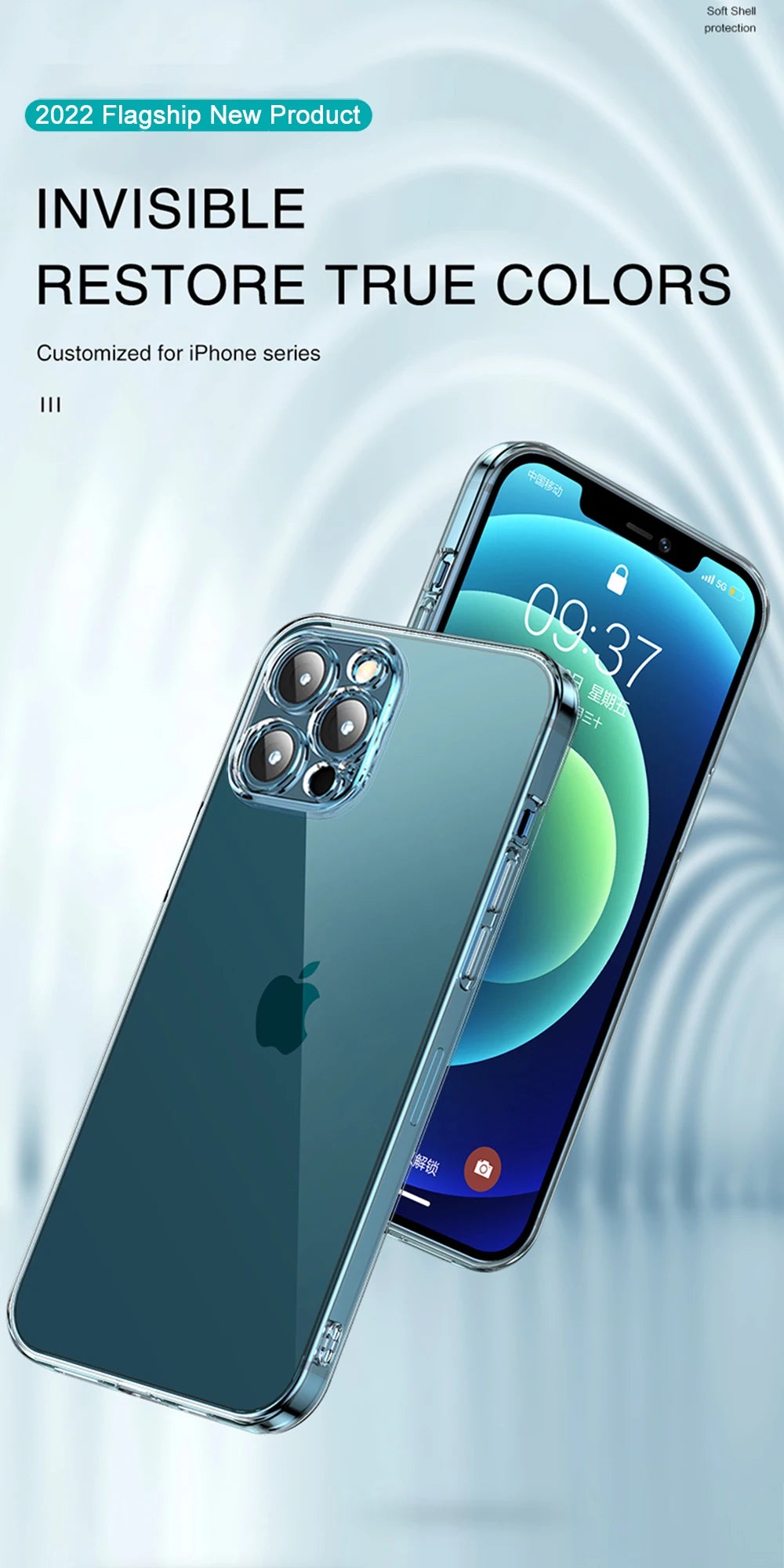 Clear Phone Case For iPhone 11 12 13 14 15 16 Pro Max Case Silicone Soft Cover For iPhone 13 Mini X XS Max XR 8 Plus Back Cover