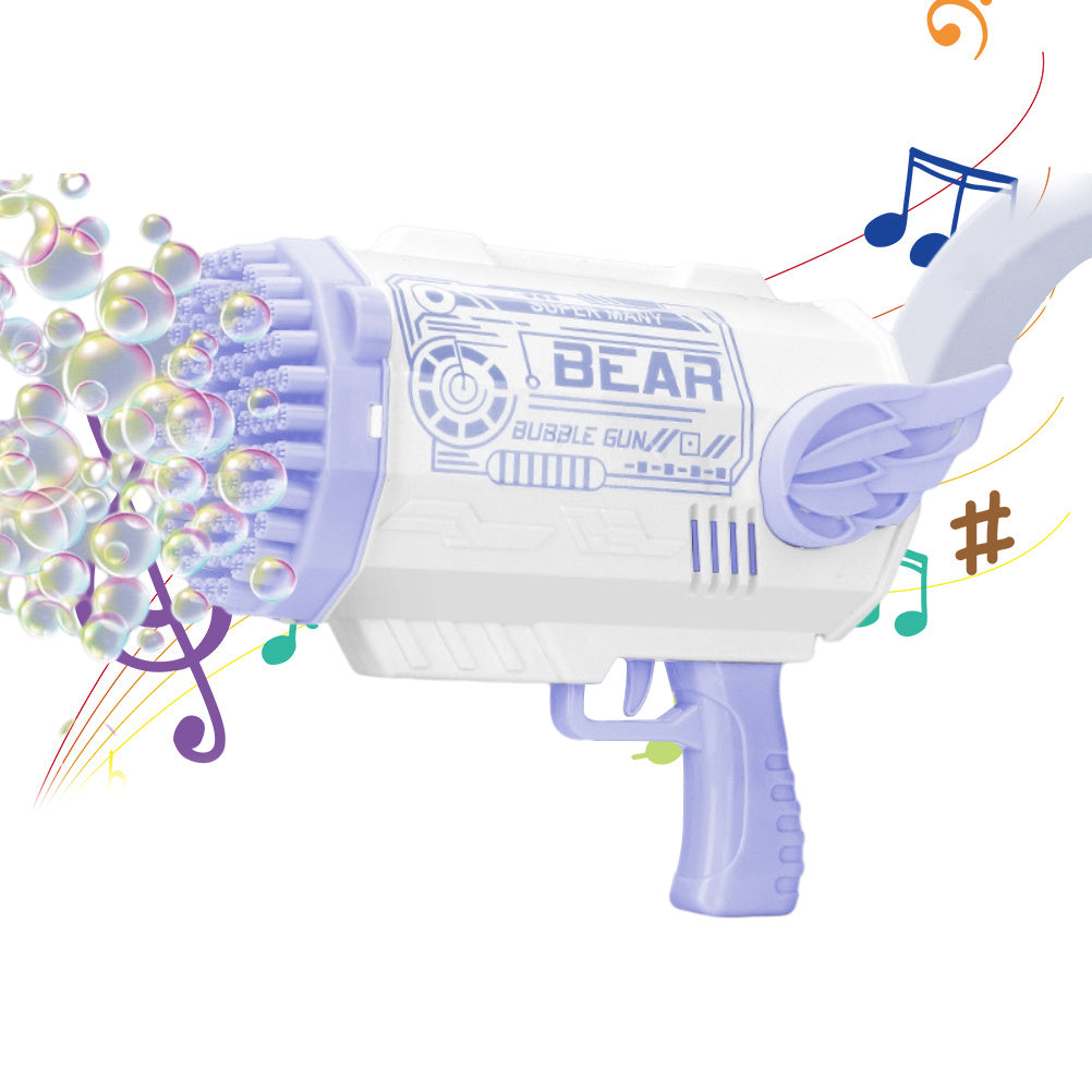 Children Bubble Machine Gun 80 Hole Bubble Machine Launcher Bubble Maker Blower Summer Outdoor Game