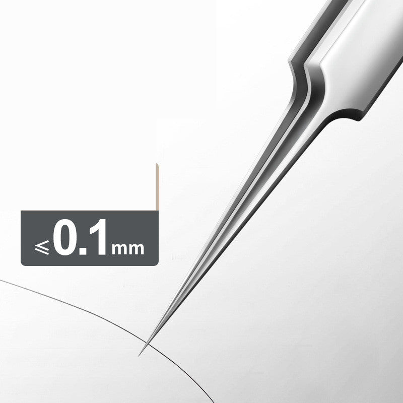 Led Acne Needle Tweezers Needle Nose Pointed Tips Eyebrows Tweezers For Splinters Blackhead Removal Acne Clip Extractor
