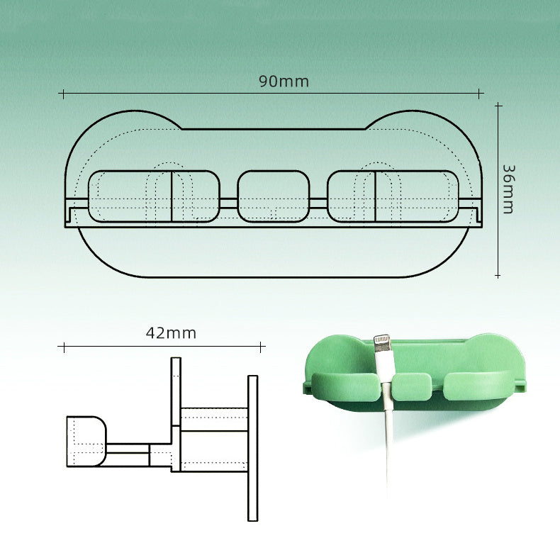 Fixed Plug Hook Self-adhesive Wire Trimmer