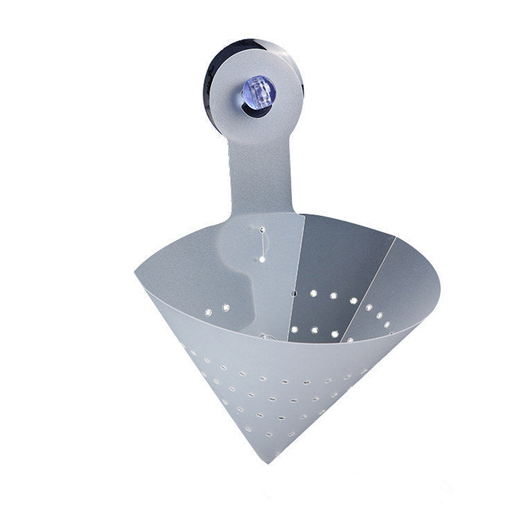 Funnel Drain Basket With Suction Cup Foldable Sink Filter For Kitchen Food Waste Drain Sorting Garbage Soup Separated Device