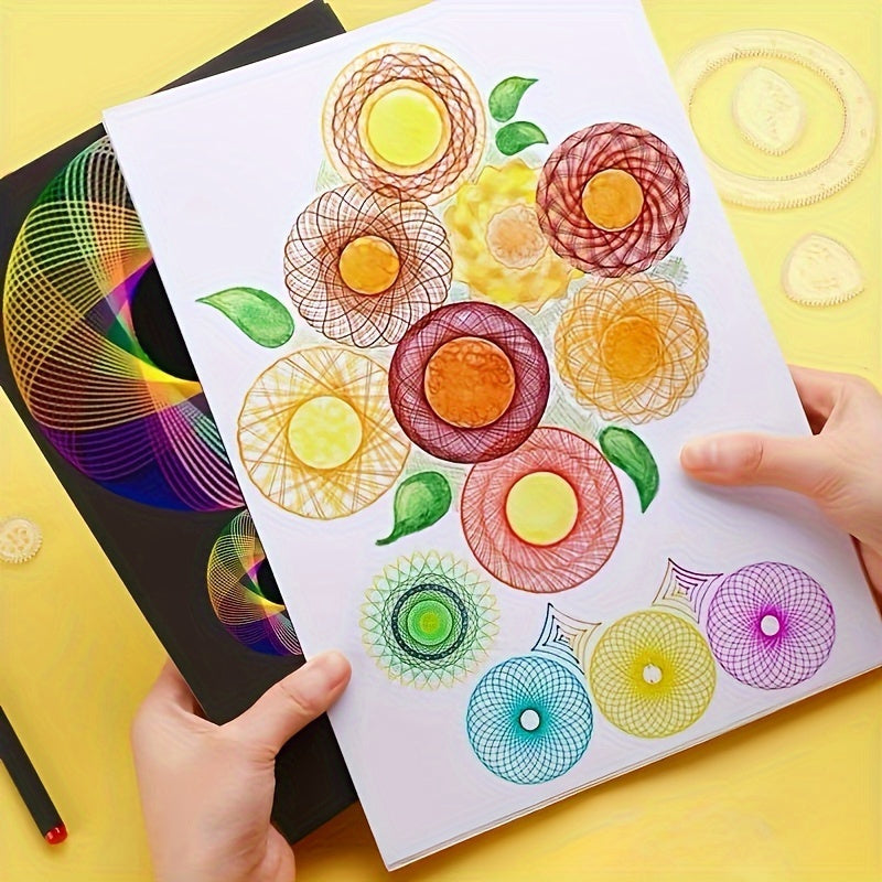 [Popular Choice] 22pcs Educational Kaleidoscope Toy Set - Magic Ruler & Stationery Kit for Students, Perfect Birthday or Christmas Gift
