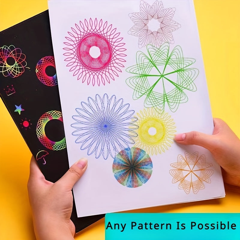 [Popular Choice] 22pcs Educational Kaleidoscope Toy Set - Magic Ruler & Stationery Kit for Students, Perfect Birthday or Christmas Gift