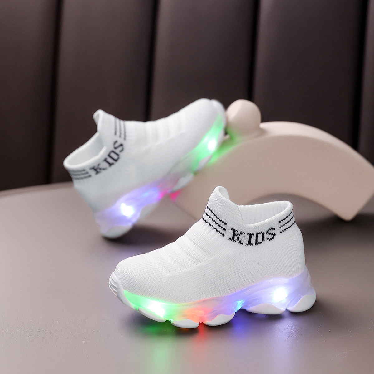 Adorable Light-Up Sneakers for Kids - Slip-Resistant, Breathable Fabric Walking Shoes with Cute Patterns | Perfect for Toddlers & Infants