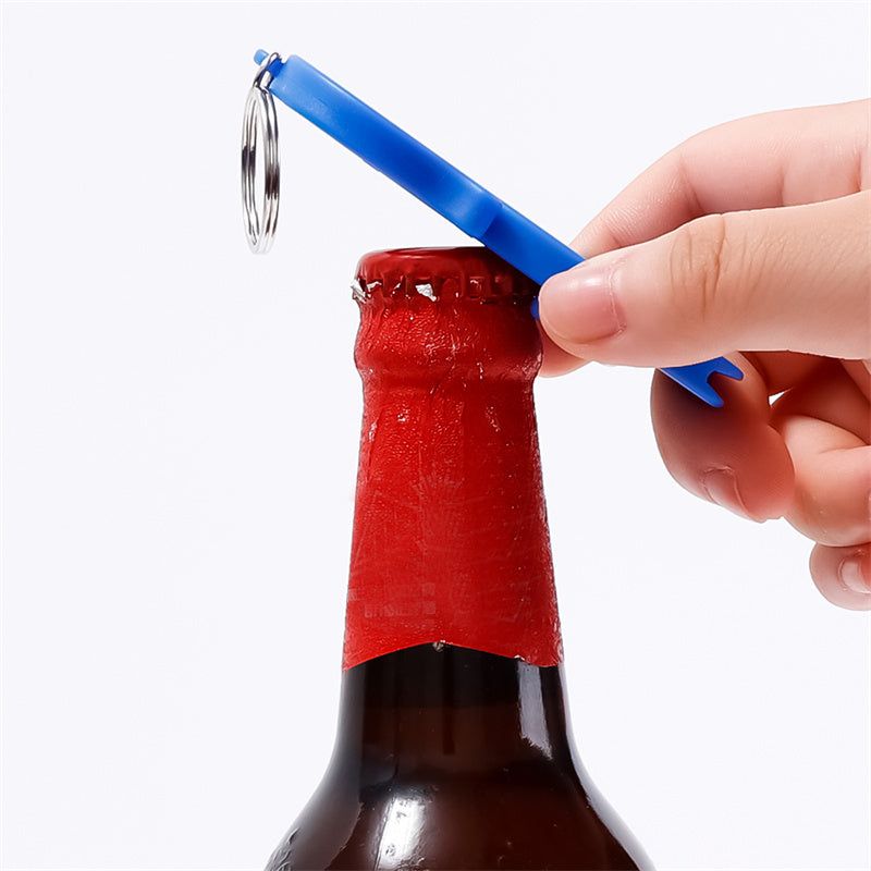 3 In 1 Multifunction Beer Can Opener Plastic Keychain Wall-mounted Beverage Bottle Opener Household Kitchen Accessories Tools