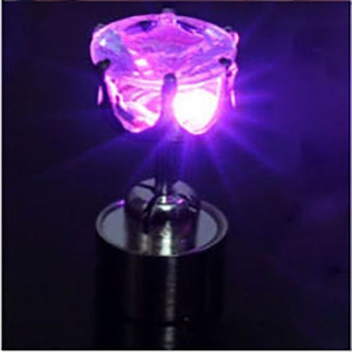 Hot Sale 1PCS Charm LED Earring Light Up Crown Glowing Crystal Stainless Ear Drop Ear Stud Earring Jewelry gift Free Shipping