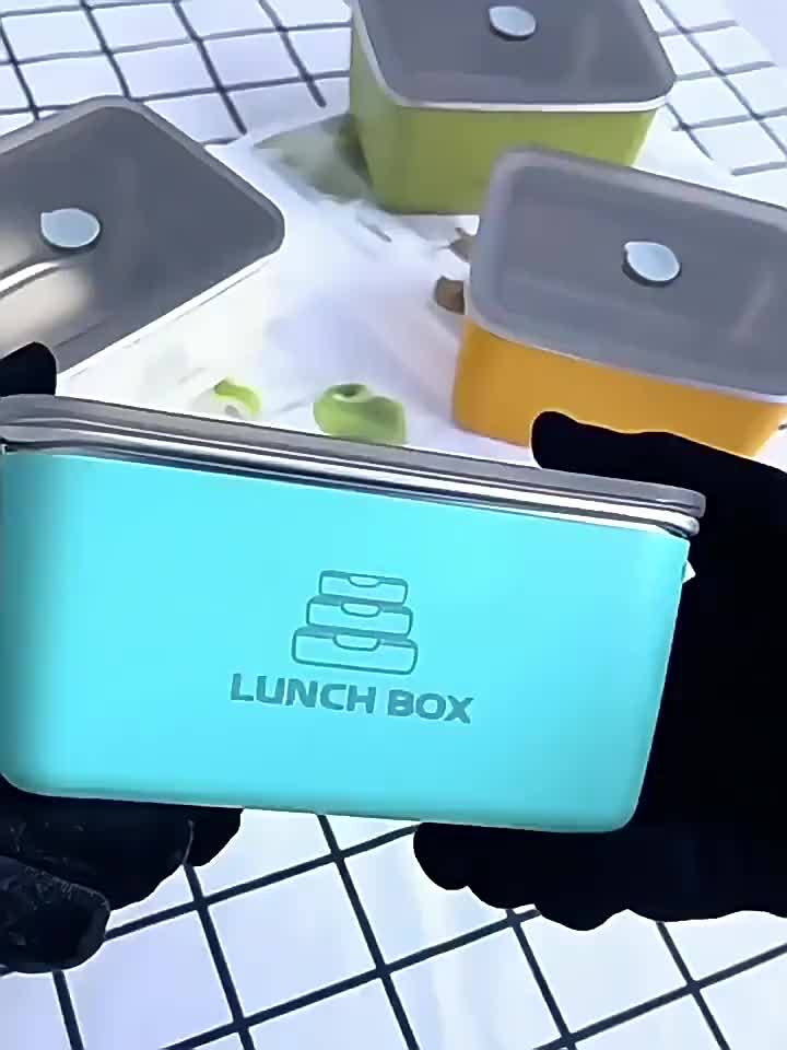 Stainless Steel Lunch Box Set with Lids - Double-Layer, Leakproof & Stackable for Meat, Fruits & Veggies - Ideal Kitchen Organizer for Home, Work, Picnics, Camping & School