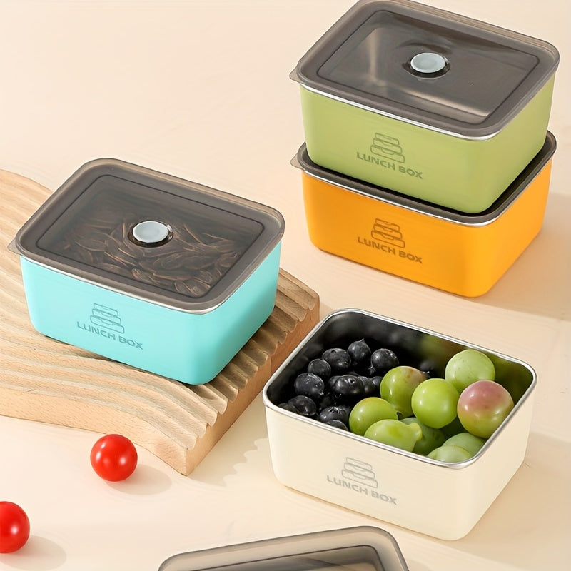 Stainless Steel Lunch Box Set with Lids - Double-Layer, Leakproof & Stackable for Meat, Fruits & Veggies - Ideal Kitchen Organizer for Home, Work, Picnics, Camping & School
