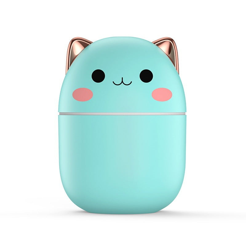 Hot Sale 250ml Cute Cat Air Humidifier Diffuser USB Mist Maker Mini Humidificador With Night Light
