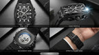 REWARD Precision Chronograph Watch – All Black Edition