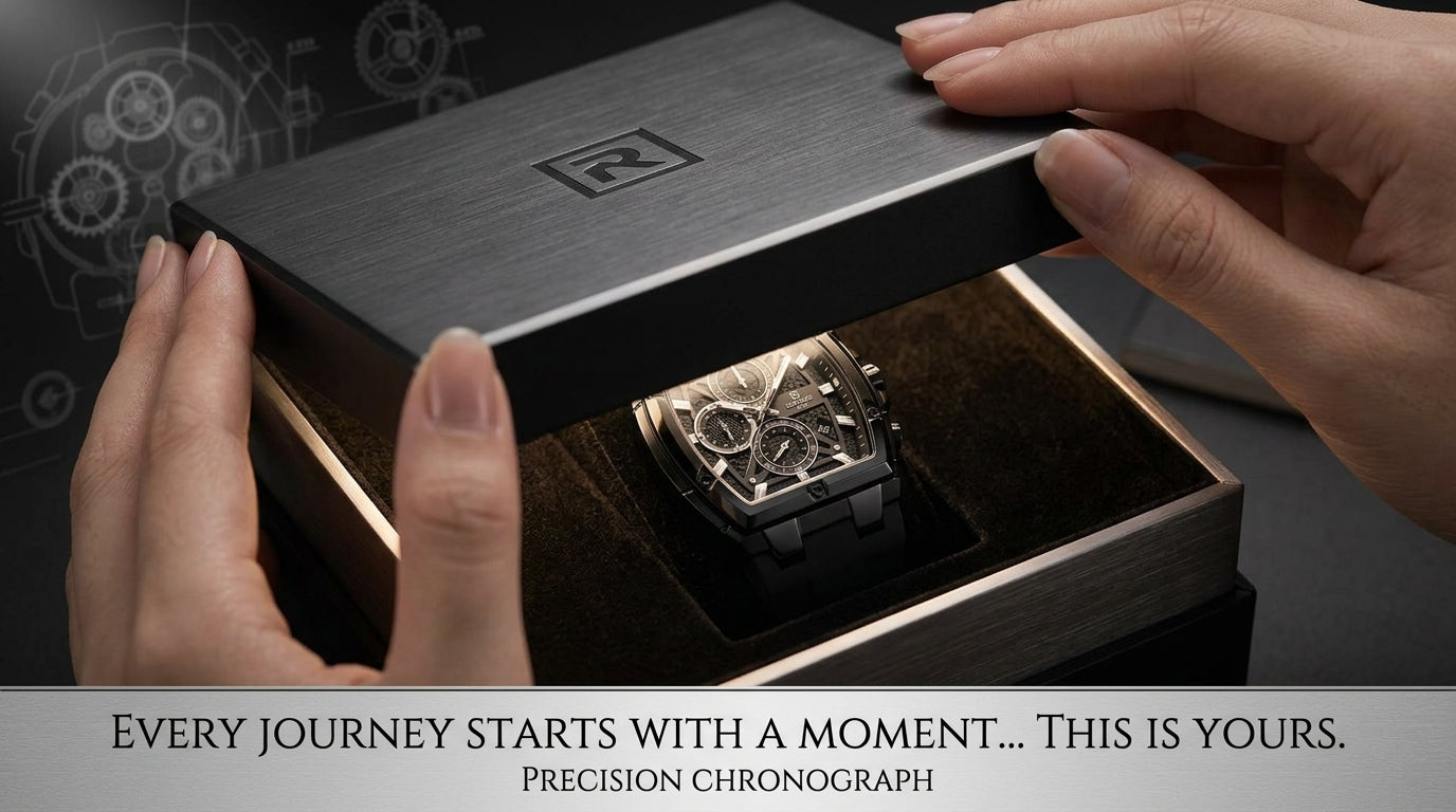 REWARD Precision Chronograph Watch – All Black Edition