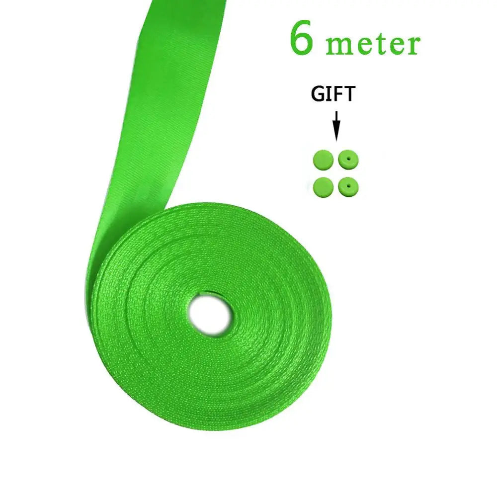 Green 3M-30M Personalized Modification Car Seat Belt Webbing Universal Car Child Safety Belt Car Accessories