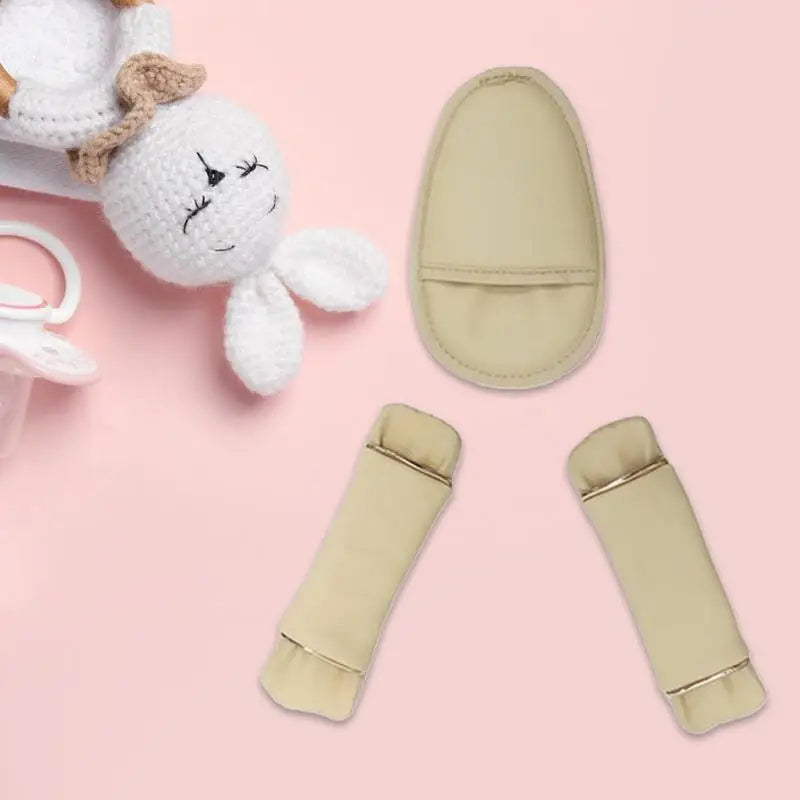 Kids Seat Belt Protector Set Shoulder Pads Soft Safety Belt Strap Pads With Crotch Pad Cute Seat Belt Cushion For Stroller &