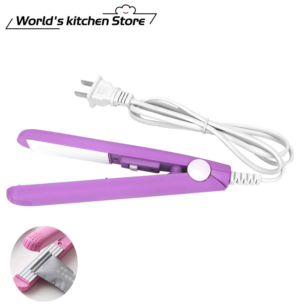 Mini Portable Heat Sealing Machine Food Vacuum Sealer Seal Packing Plastic Impulse  Household Bag Clips Handheld