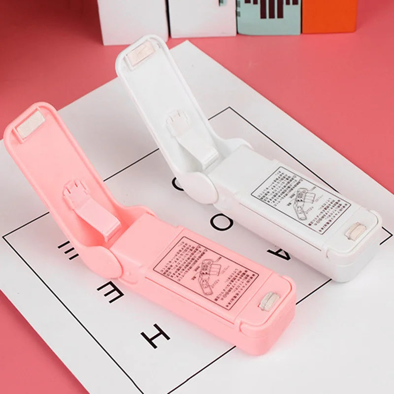 Heat Machine Manual Closure Clip Soldering Portable Mini Thermal Iron for Packages Vacuum Sealer Plastic Close Bag Food Saver