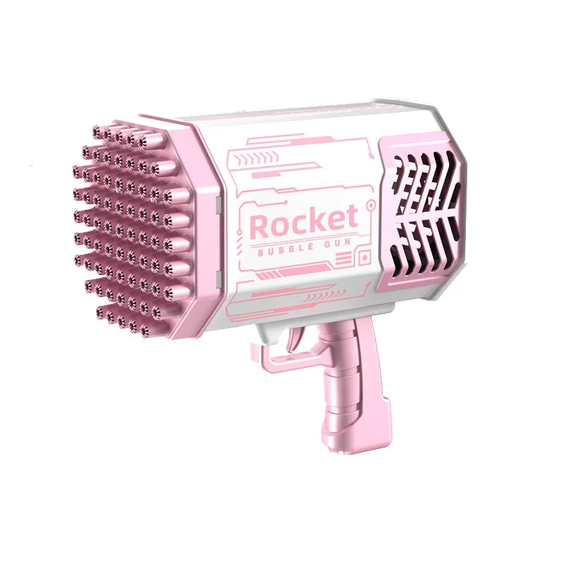 Bubble Gun LED Light Electric Rocket Bubbles Machine Automatic Magic Soap Children Outdoor Toys Wedding Party Kids Pompero Toys