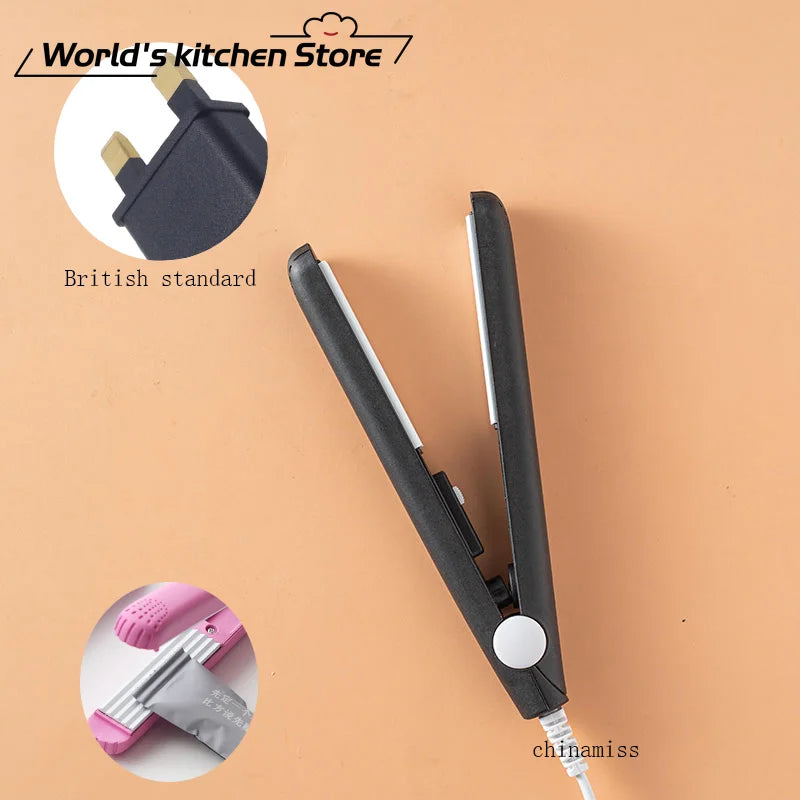 Mini Portable Heat Sealing Machine Food Vacuum Sealer Seal Packing Plastic Impulse  Household Bag Clips Handheld