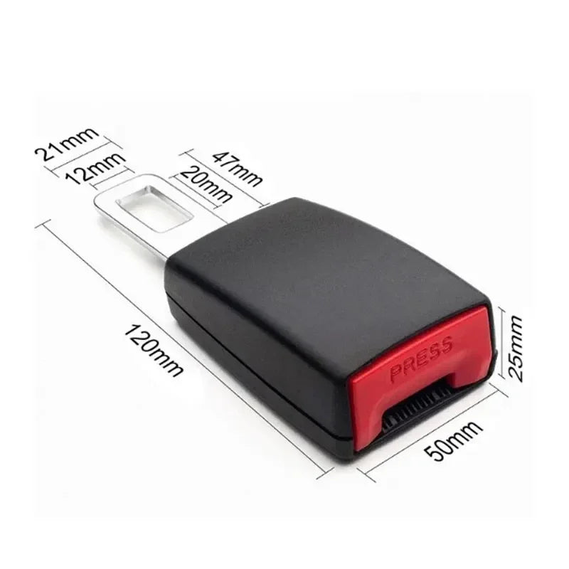 Universal Car Safety Belt, 23CM Seat Belt Extension Plug Buckle Seatbelt Clip Adjustable Extender Child Universal Lengthening