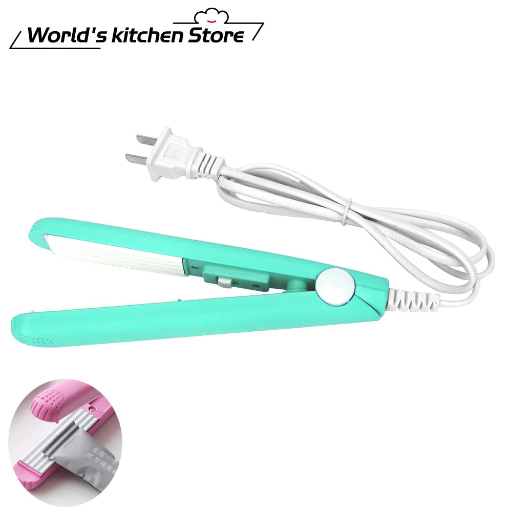 Mini Portable Heat Sealing Machine Food Vacuum Sealer Seal Packing Plastic Impulse  Household Bag Clips Handheld