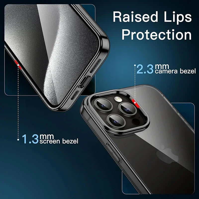 Transparent black silicone soft TPU case for iPhone 16 15 Pro Max carcasa ultra thin case for iPhone 14 13 12 mini 11 pro Max