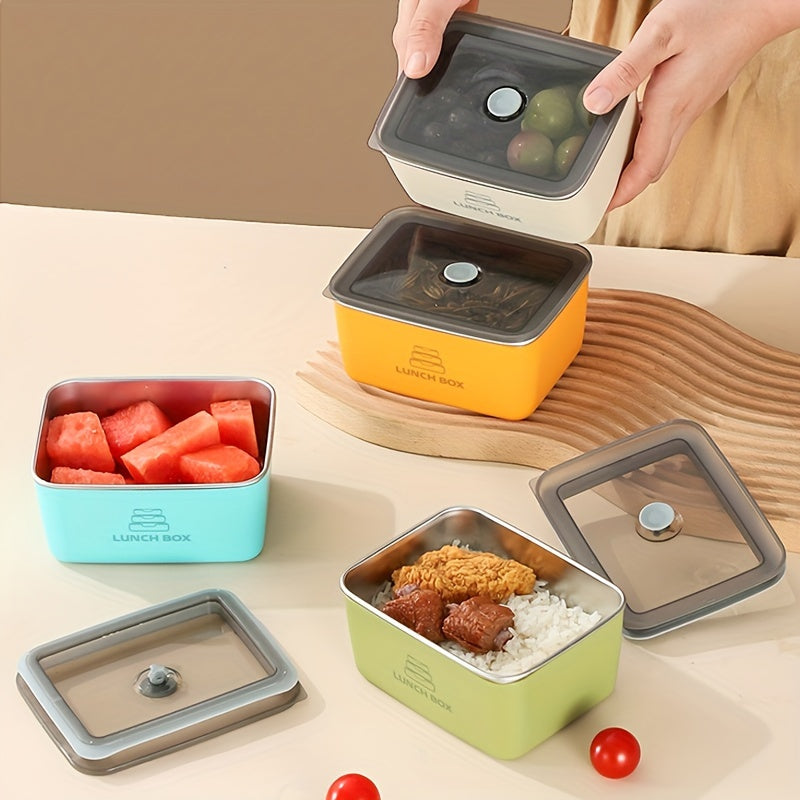 Stainless Steel Lunch Box Set with Lids - Double-Layer, Leakproof & Stackable for Meat, Fruits & Veggies - Ideal Kitchen Organizer for Home, Work, Picnics, Camping & School